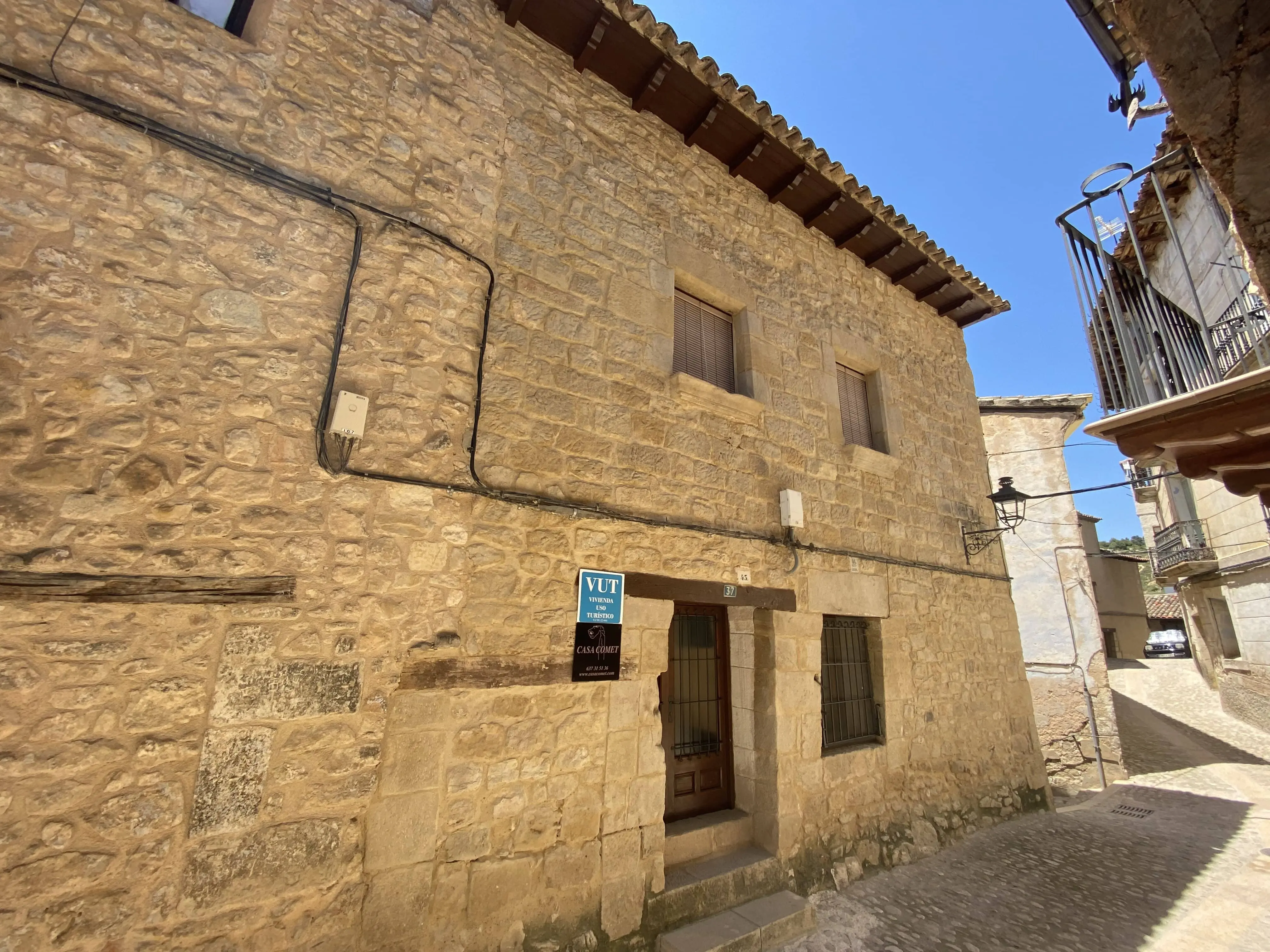Traditional stone house interior